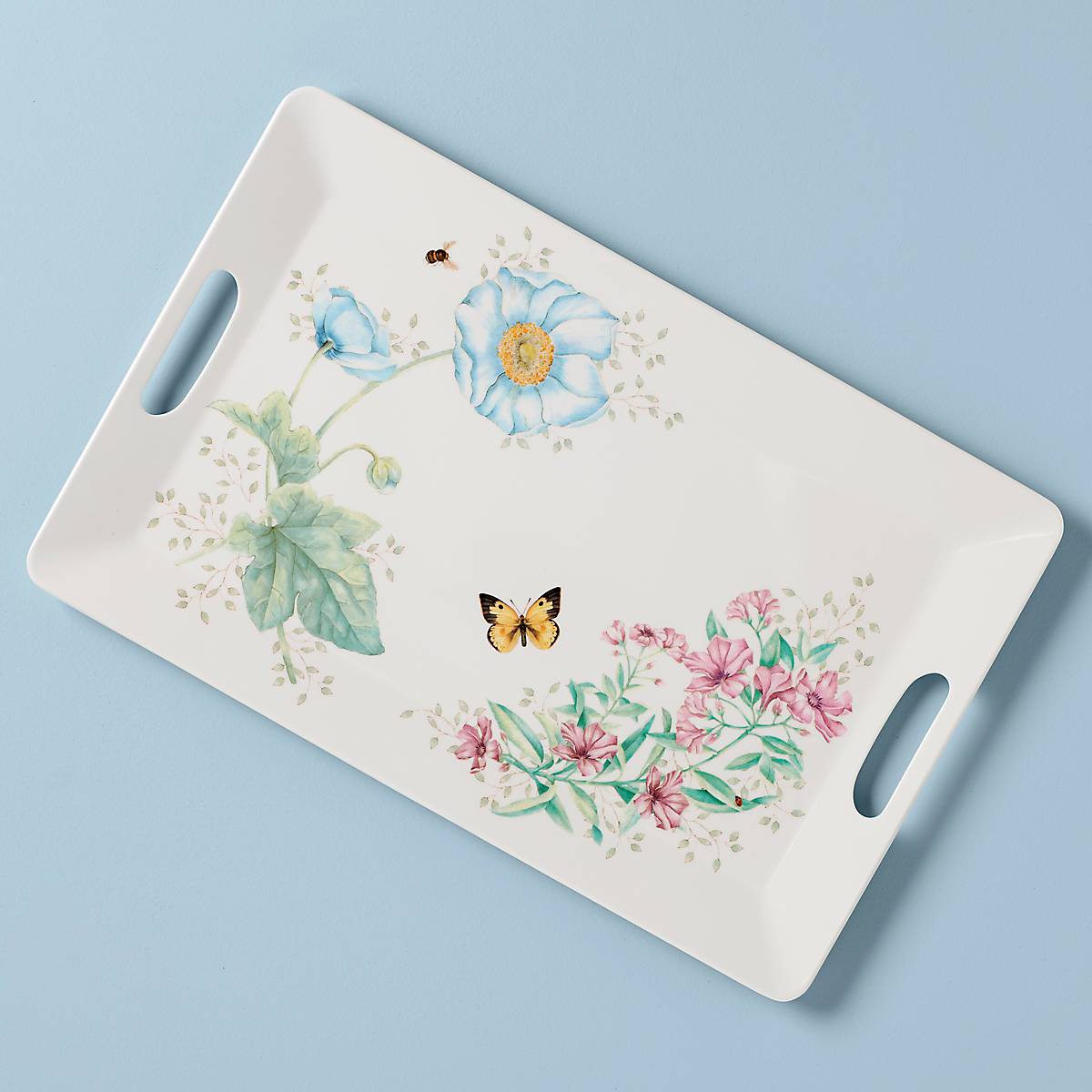Butterfly Meadow Melamine Handled Tray – Lenox Corporation