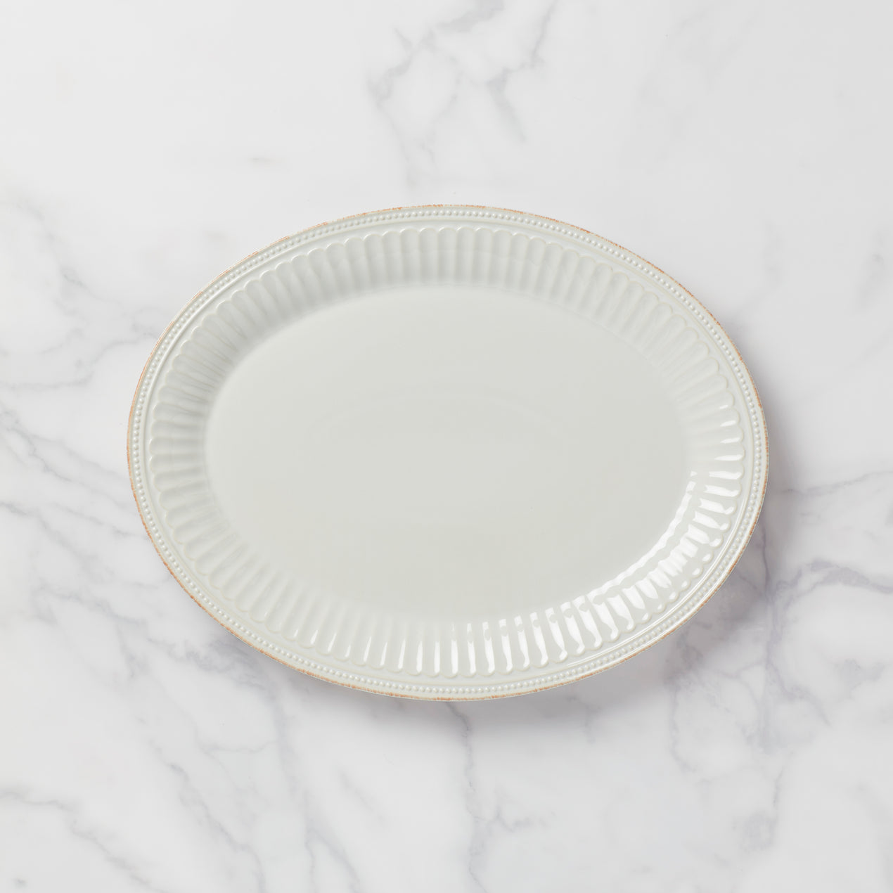 cambridge silversmiths French Perle Groove ™ 16" Oval Serving Platter