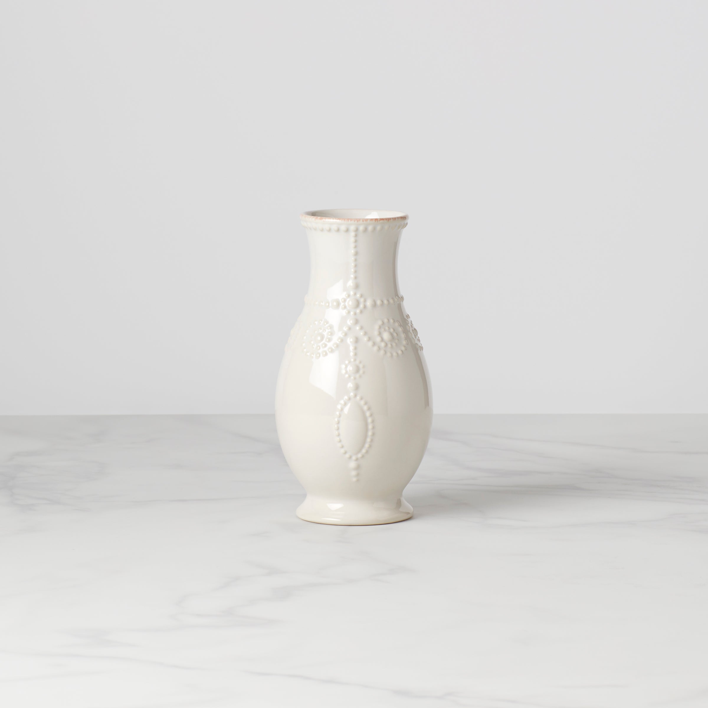 Lenox French Perle White Fluted Vase