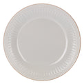 French Perle Groove Dove Grey&#8482; Dinner Plate