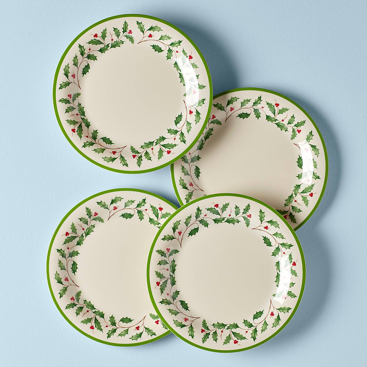 Holiday Melamine Dinner Plates Set of - Main Image