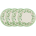 Holiday 4-Piece Melamine Dinner Plate Set