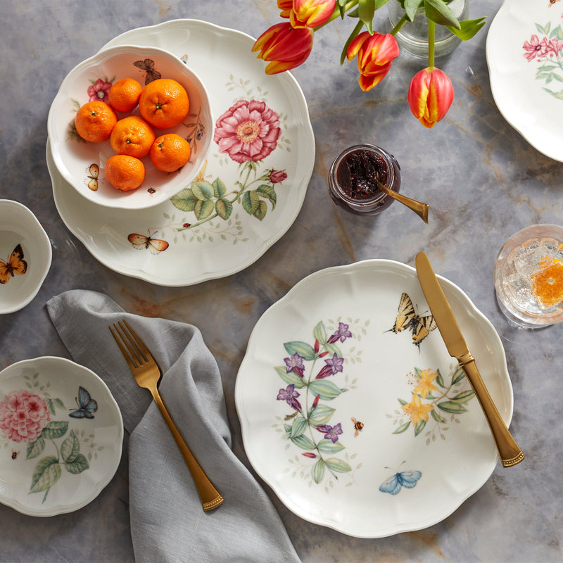 Lenox 890914 Butterfly Meadow - Set di 2 ciotole da dessert, in porcellana, colore: Blu Lenox 890914 Butterfly Meadow - Set di 2 ciotole da dessert, in porcellana, colore: Blu
