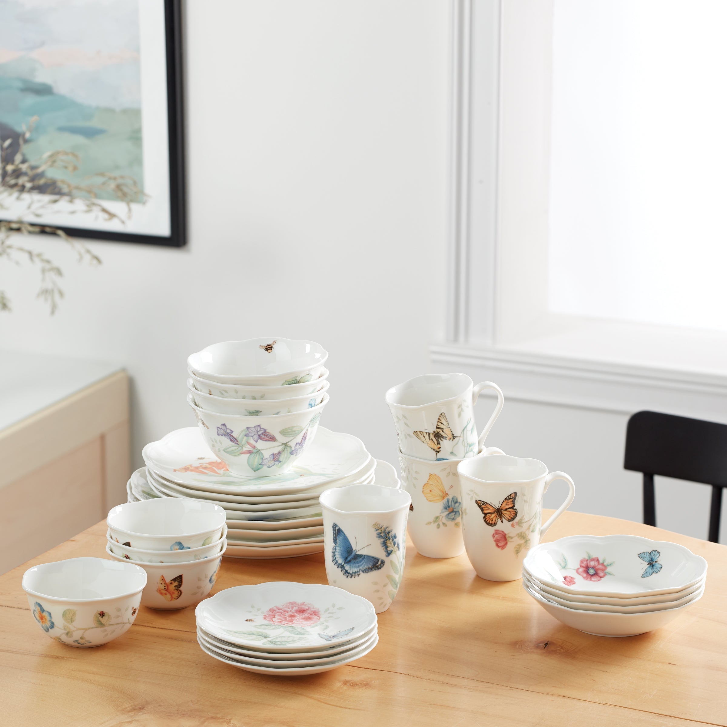 Butterfly Meadow 28-Piece Dinnerware Set – Lenox Corporation
