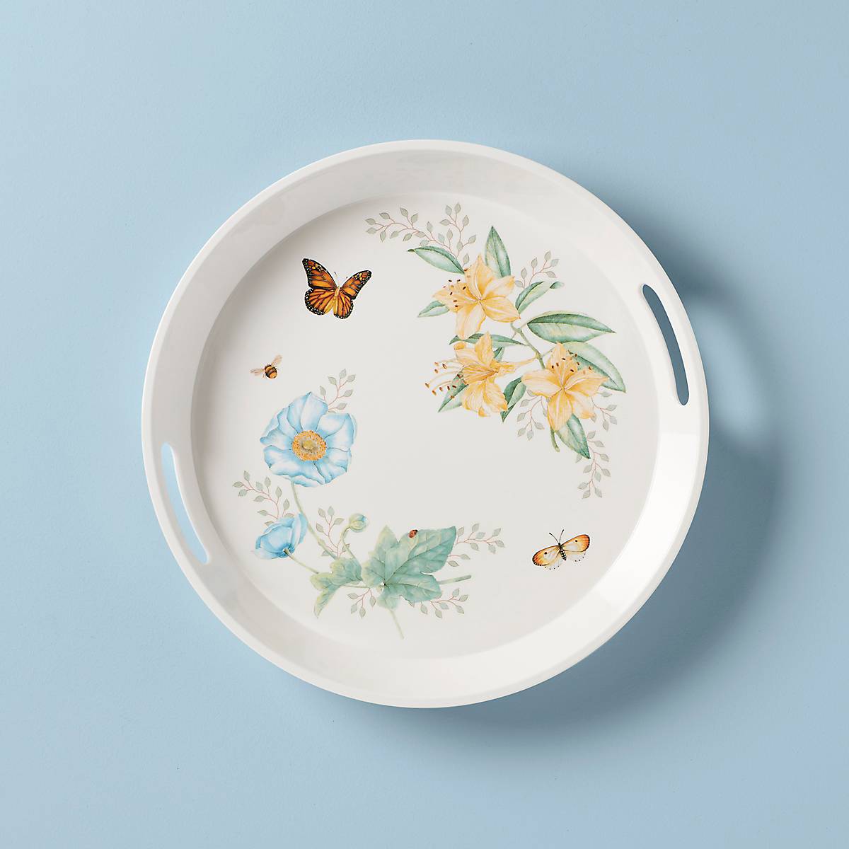 Butterfly Meadow Melamine Round Tray – Lenox Corporation