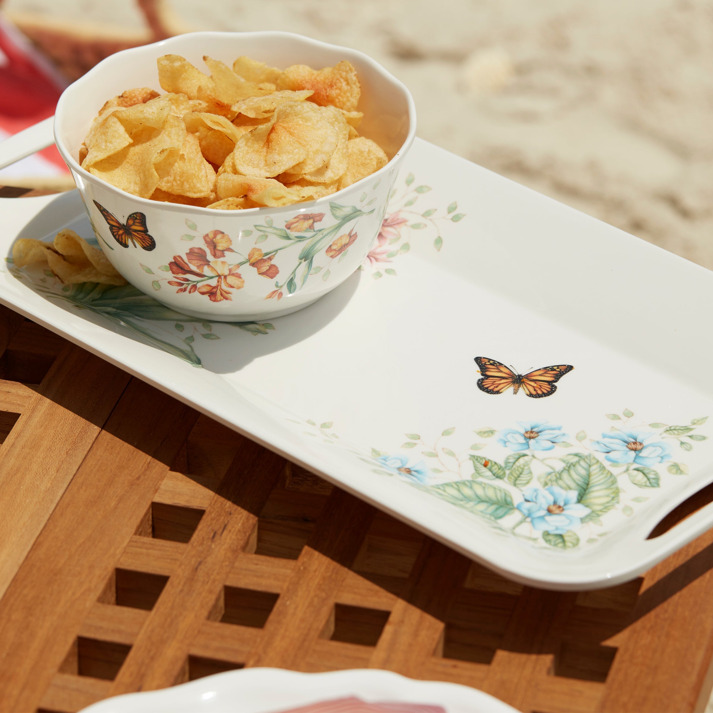 Butterfly Meadow Melamine Hors d'Oeuvres Tray – Lenox Corporation