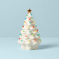 Treasured Traditions Ivory Light-Up Tree Figurine