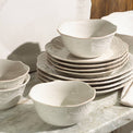 French Perle White 12-Piece Dinnerware Set