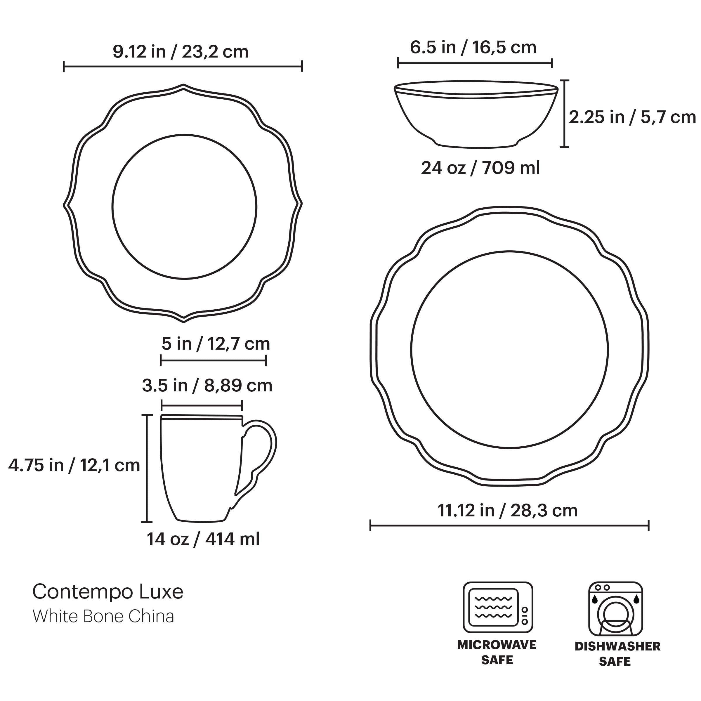 Contempo Luxe 4-Piece Place Setting – Lenox Corporation