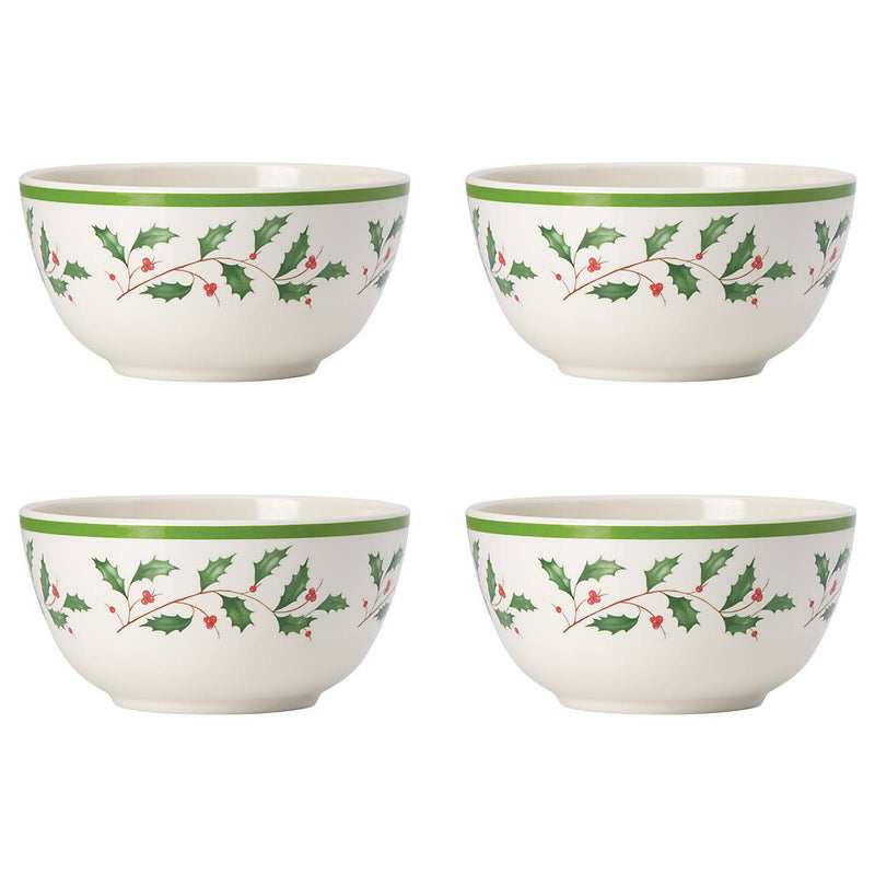 Holiday Melamine 4-Piece All-Purpose Bowl Set