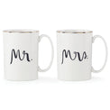 Bridal Party "Mr" & "Mrs" 2-Piece Mug Set
