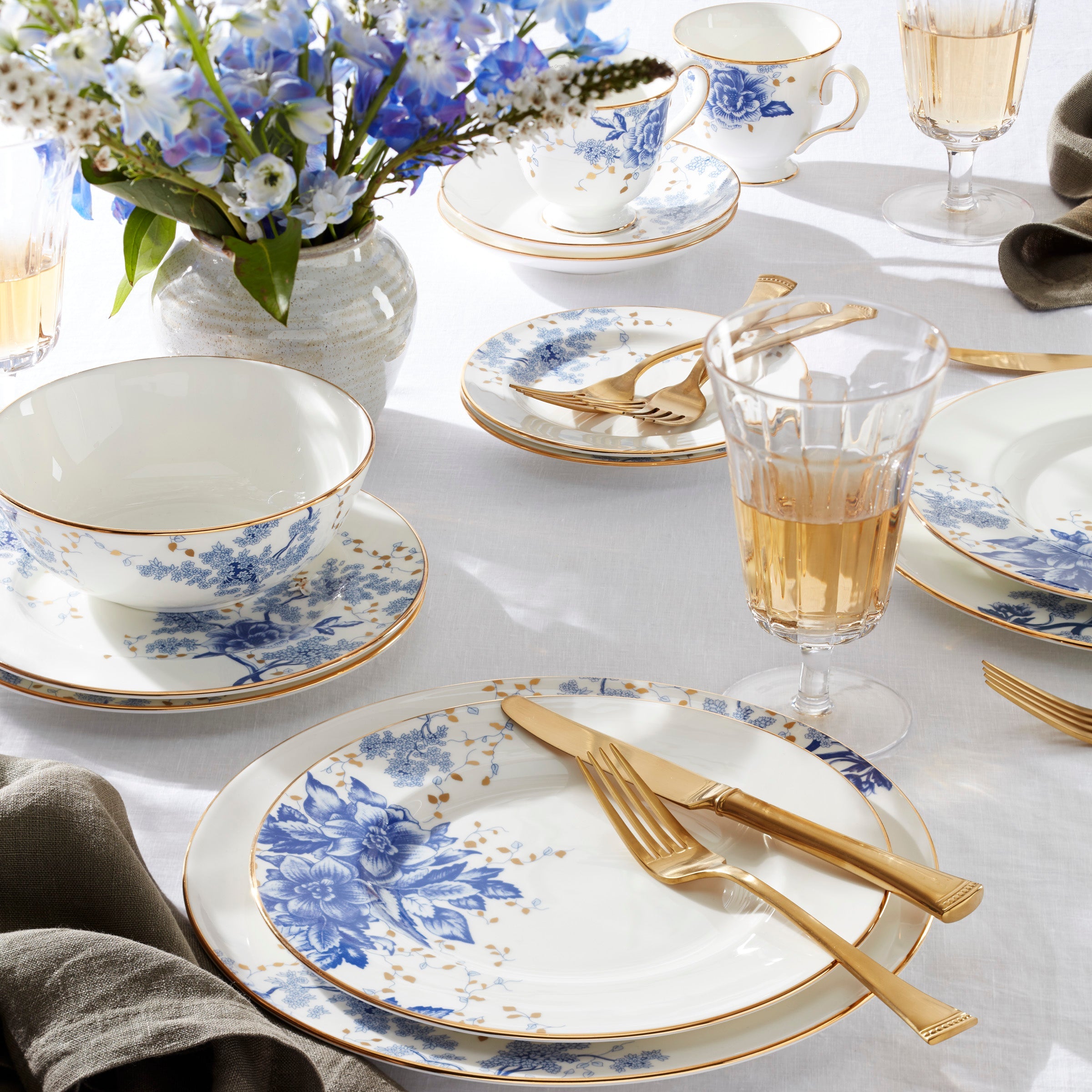 LENOX プレート3枚セットが二組 Garden Grove 3-Piece Place Setting – Lenox Corporation