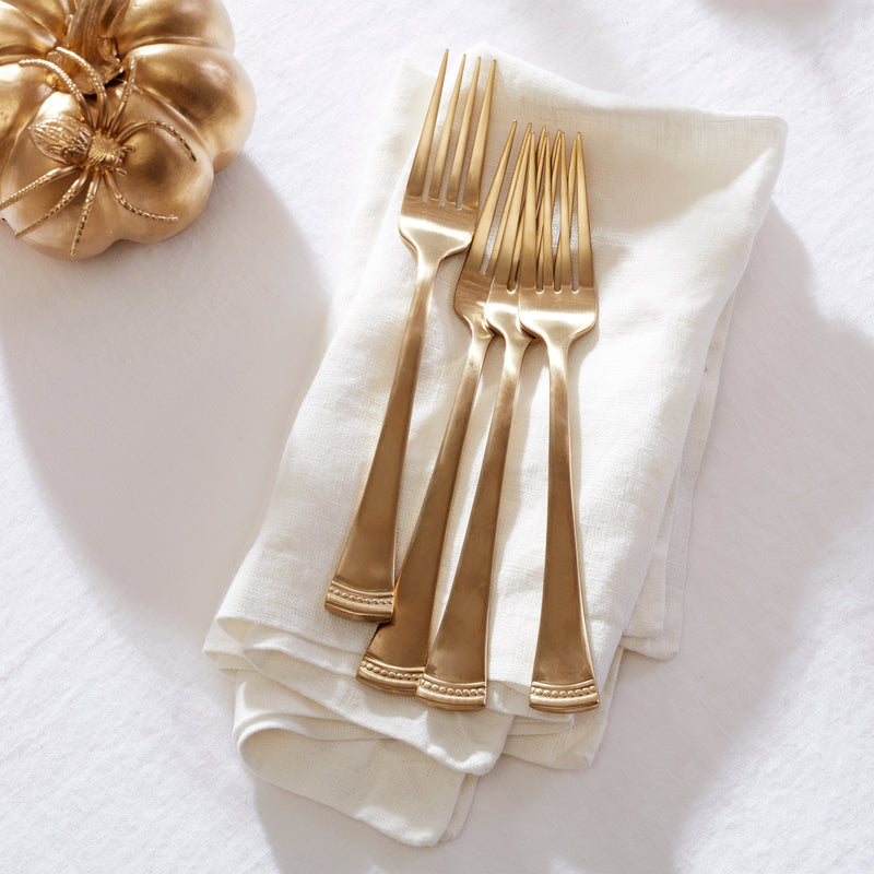 Portola Gold Satin 20-Piece Flatware Set