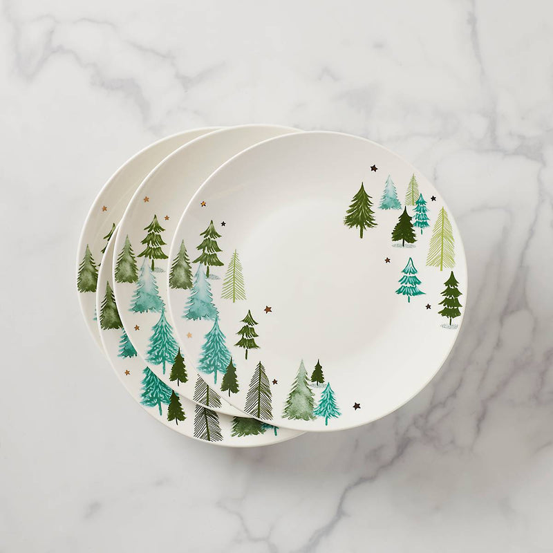 Balsam Lane 4-Piece Dinner Plate Set