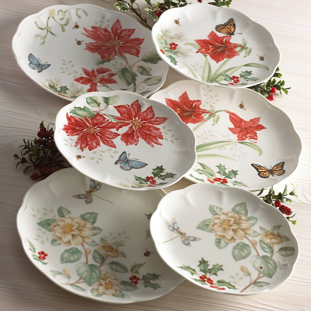 Butterfly Meadow Holiday 18-Piece Dinnerware Set – Lenox Corporation