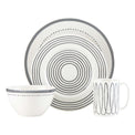 Charlotte Street West Charcoal 4-Piece Place Setting