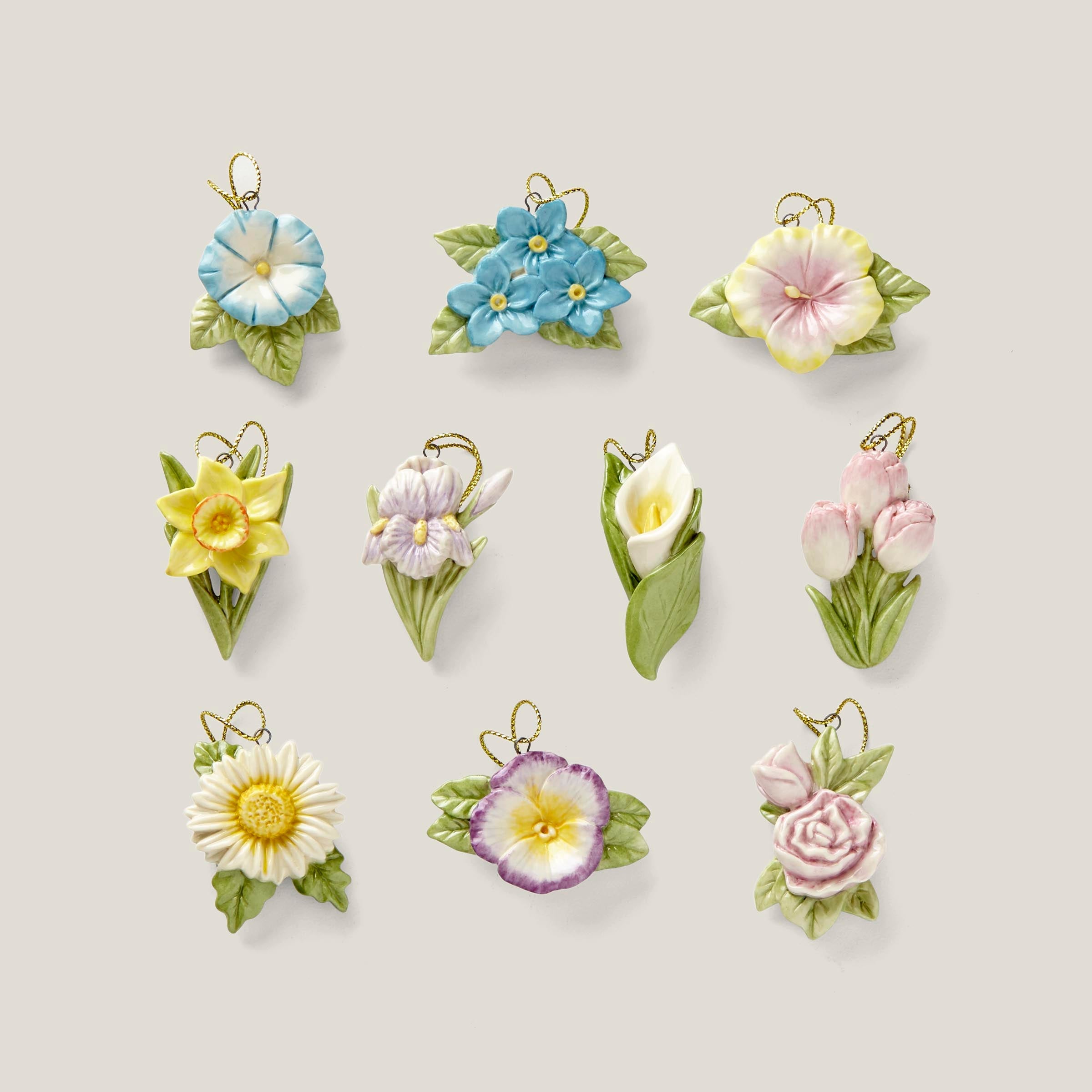 Celebrate Flowers 10-Piece Mini Ornament Set – Lenox Corporation