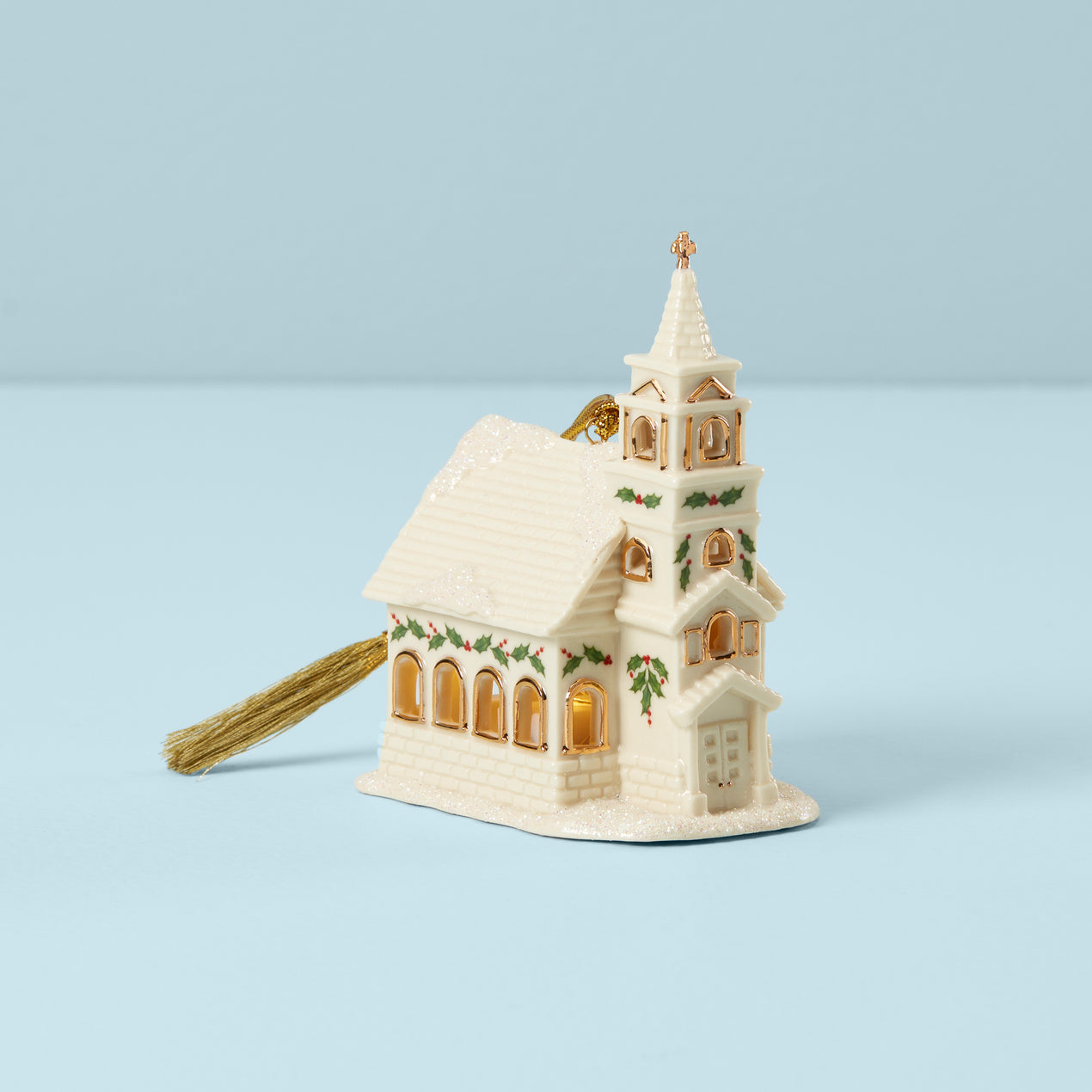 cambridge silversmiths Christmas Village™ Church Lighted Ornament