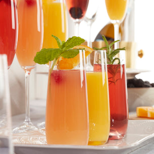 Tuscany Classics Stemless Flute Glasses, Set of 6