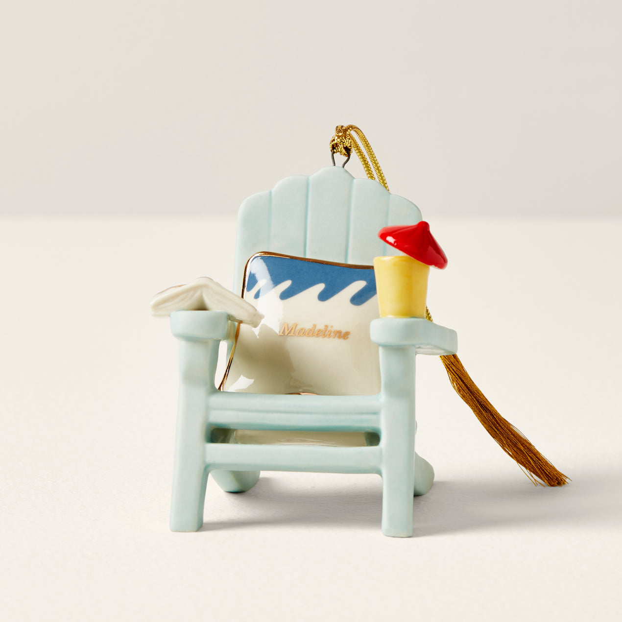 Personalized My Very Own Beach Chair Ornament Lenox Corporation