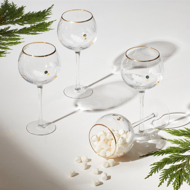 Lenox Holiday Gold Balloon Glass, Set of 4