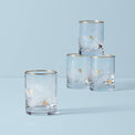 Holiday Gold 4-Piece Double Old Fashioned Glass Set