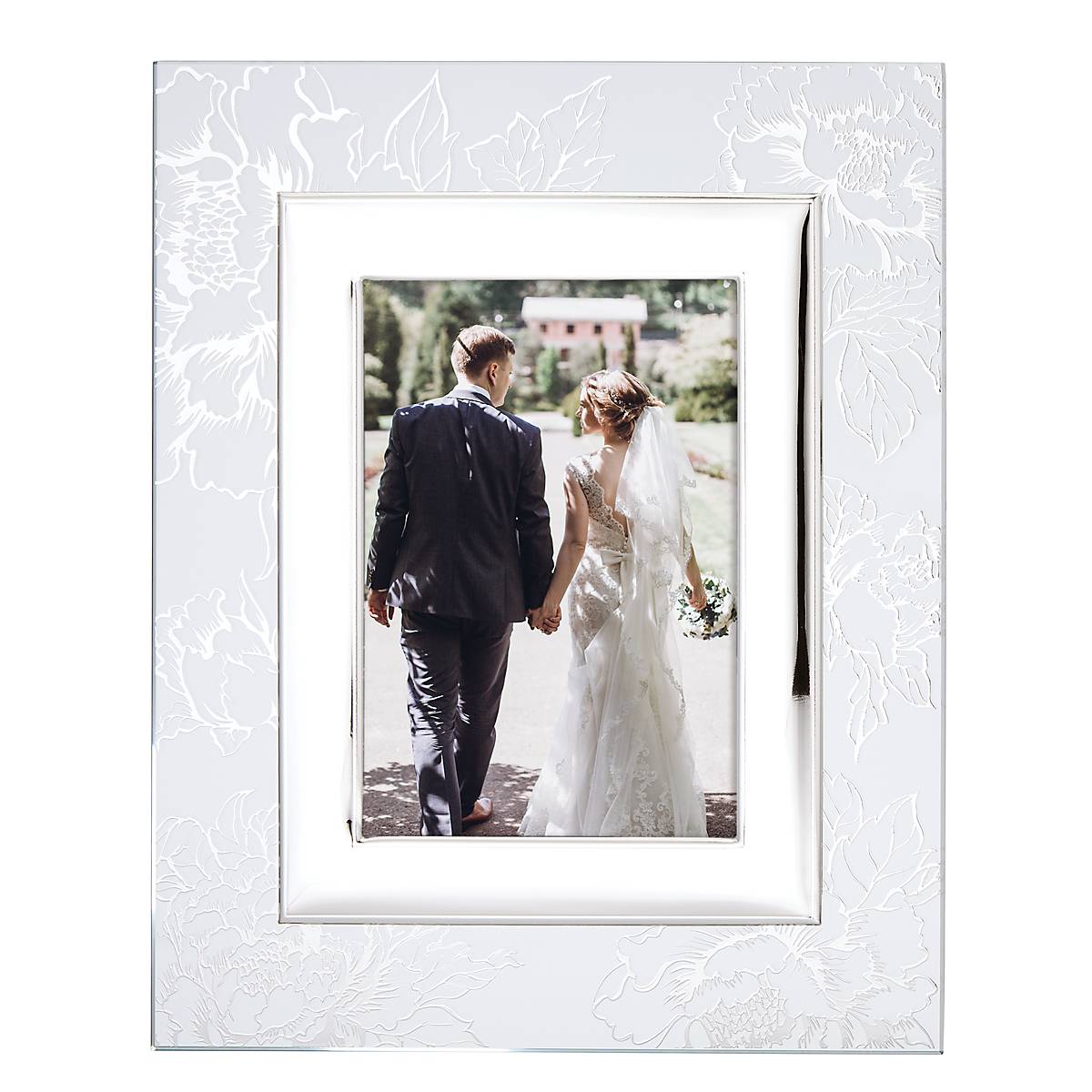 cambridge silversmiths Silver Peony 5" x 7" Frame