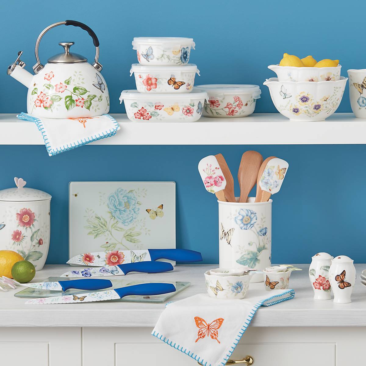 Butterfly Meadow 4-Piece Utensil Holder Set – Lenox Corporation