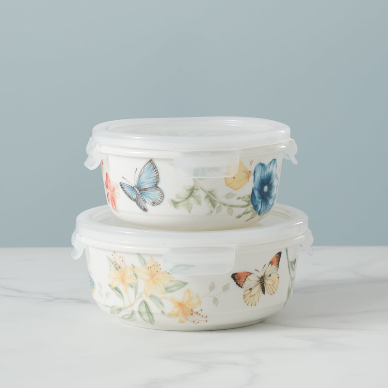 Butterfly Meadow Small Round Food Storage Container