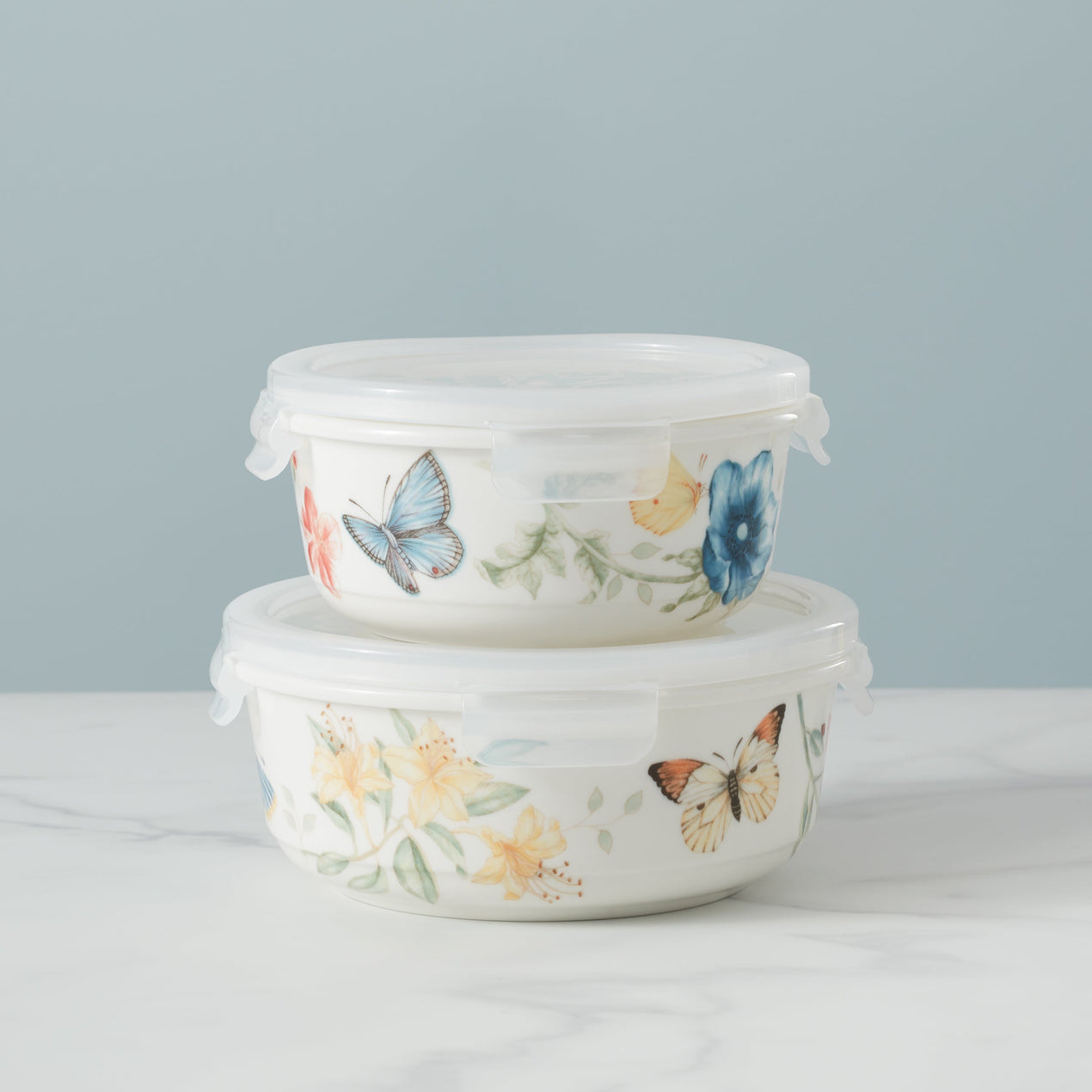 Butterfly Meadow Large Round Food Storage Container