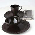 Chelse Muse Fleur Black All-Purpose Bowls, Set of 4