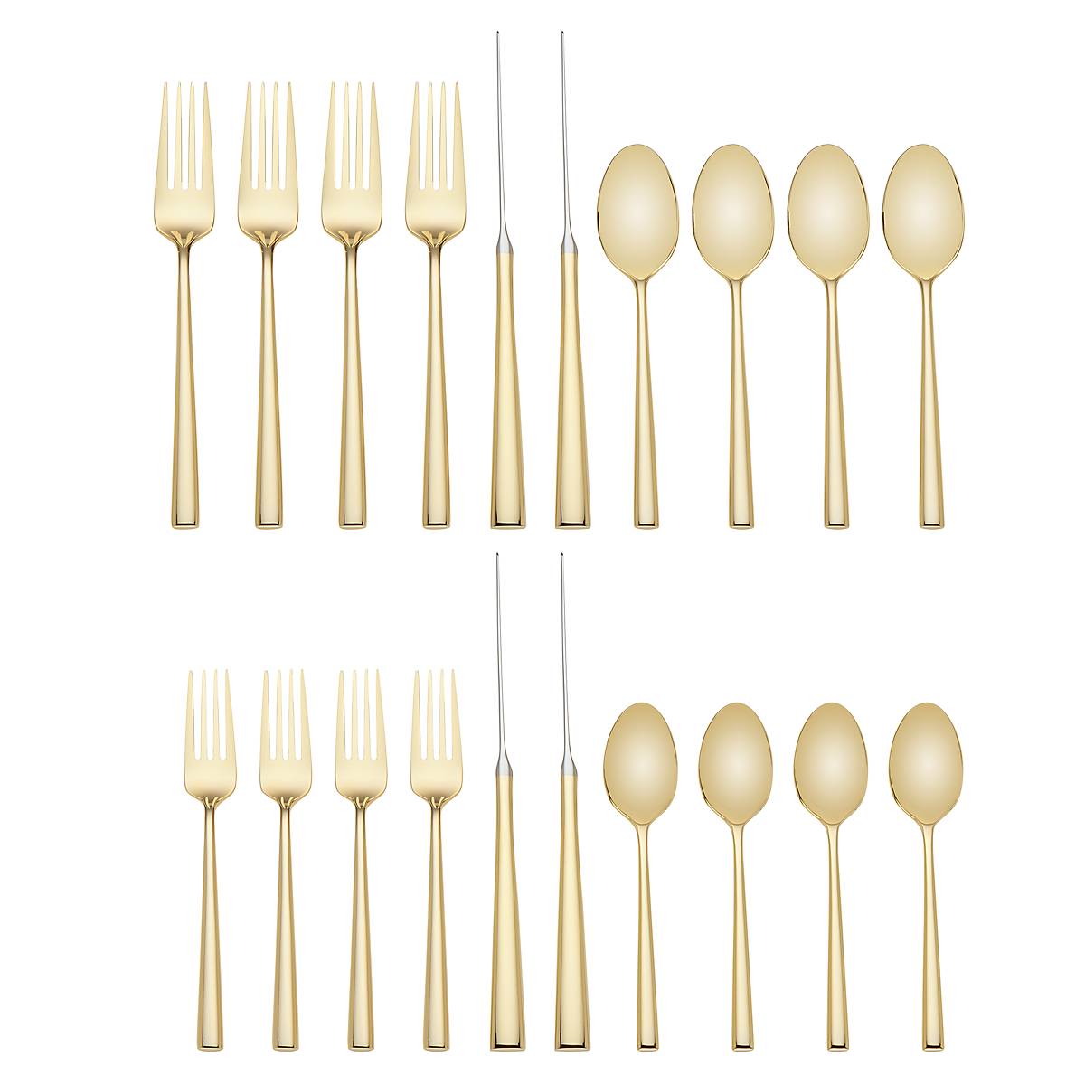 Malmo Gold 20-Piece Flatware Set – Lenox Corporation