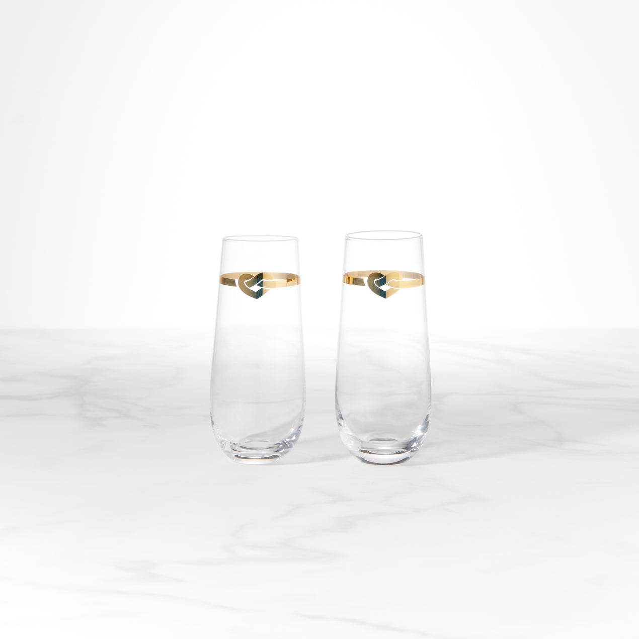 With Love 2-Piece Stemless Toasting Flutes – Lenox Corporation