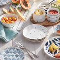 Blue Bay 4-Piece Tidbit Plate Set