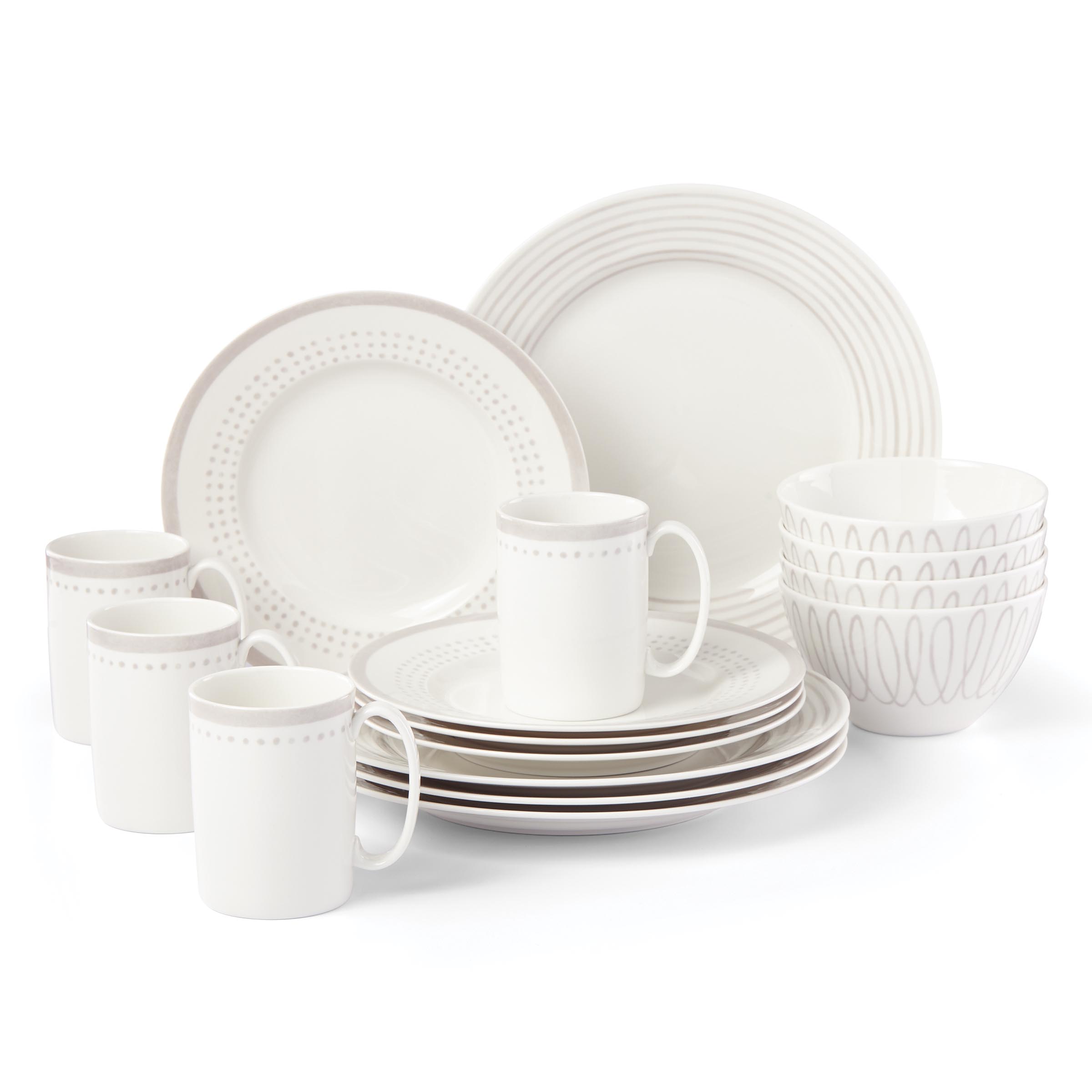 Charlotte Street East Slate 16-Piece Dinnerware Set – Lenox