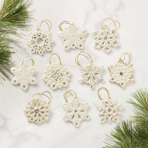 Snowflake 10-Piece Mini Ornament Set