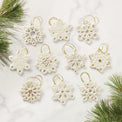 Snowflake 10-Piece Ornament Set