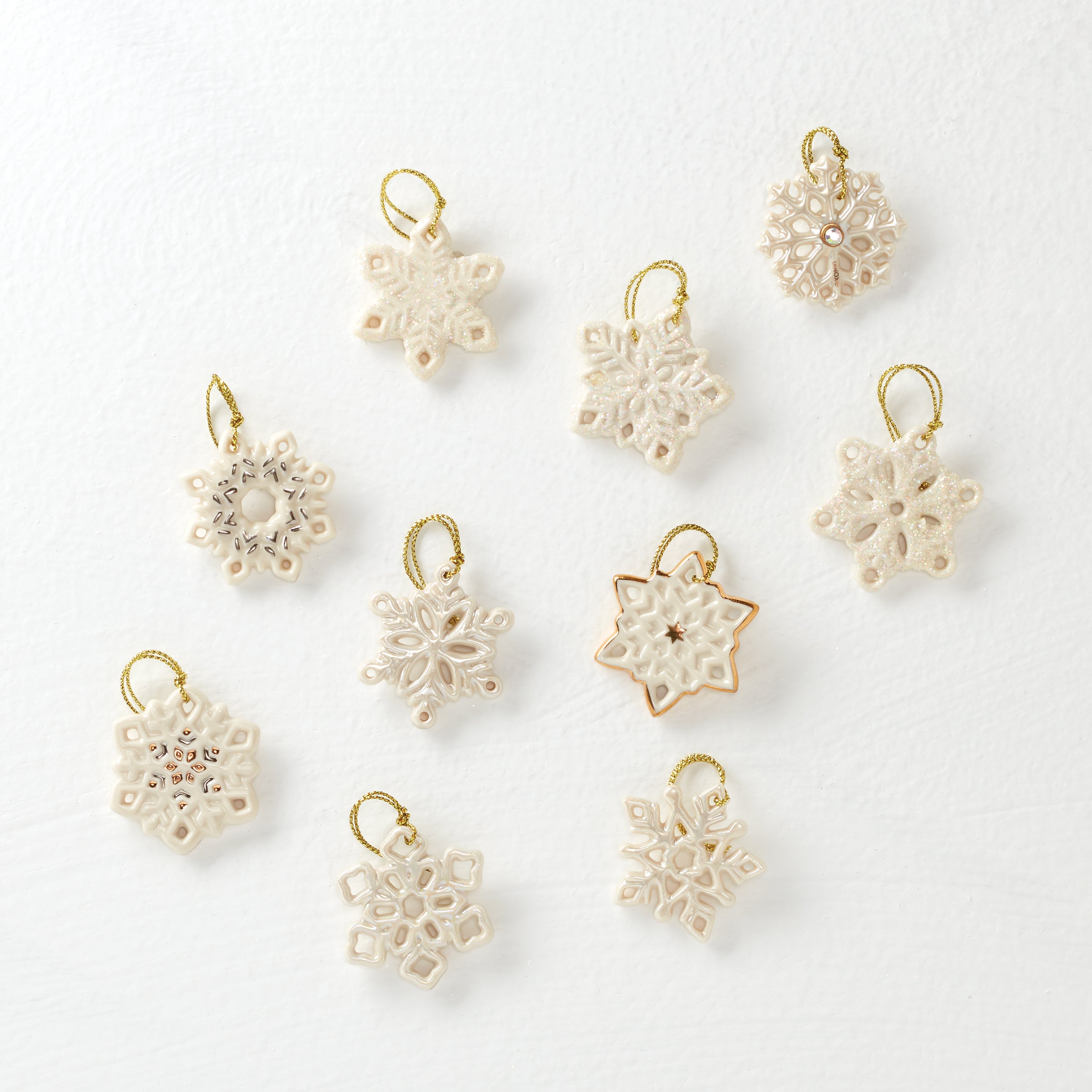 Snowflake 10-Piece Mini Ornament Set – Lenox Corporation