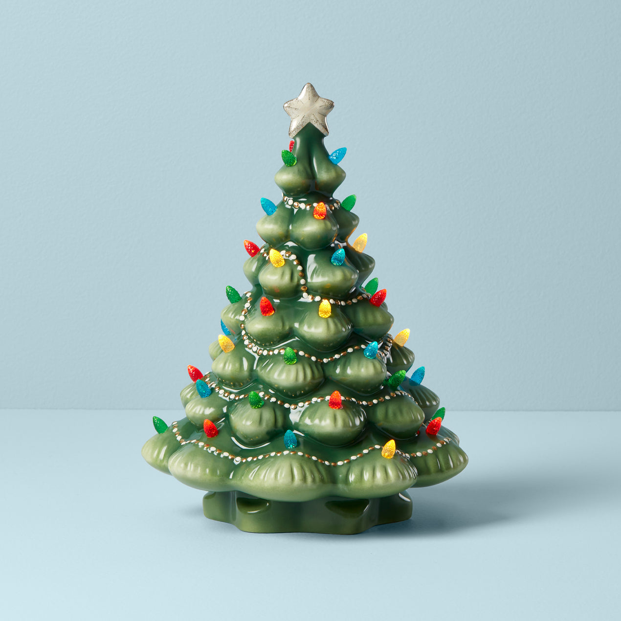 Treasured Traditions Green Light-Up Tree Figurine – Lenox Corporation