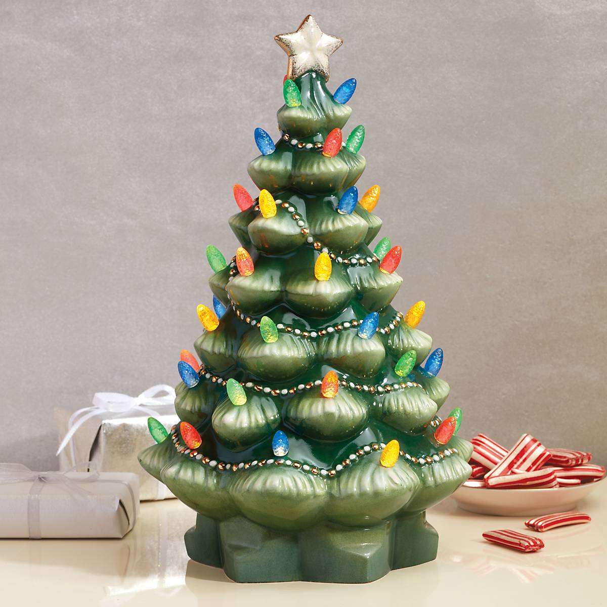 Large 20 Vintage Ceramic Christmas Tree