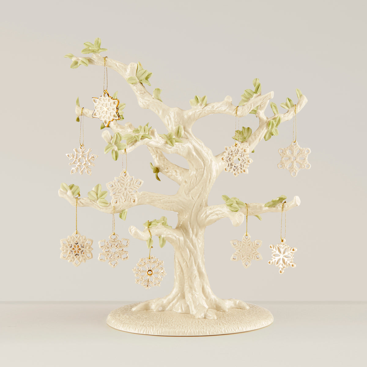 Snowflake 10Piece Ornament & Tree Set Lenox Corporation