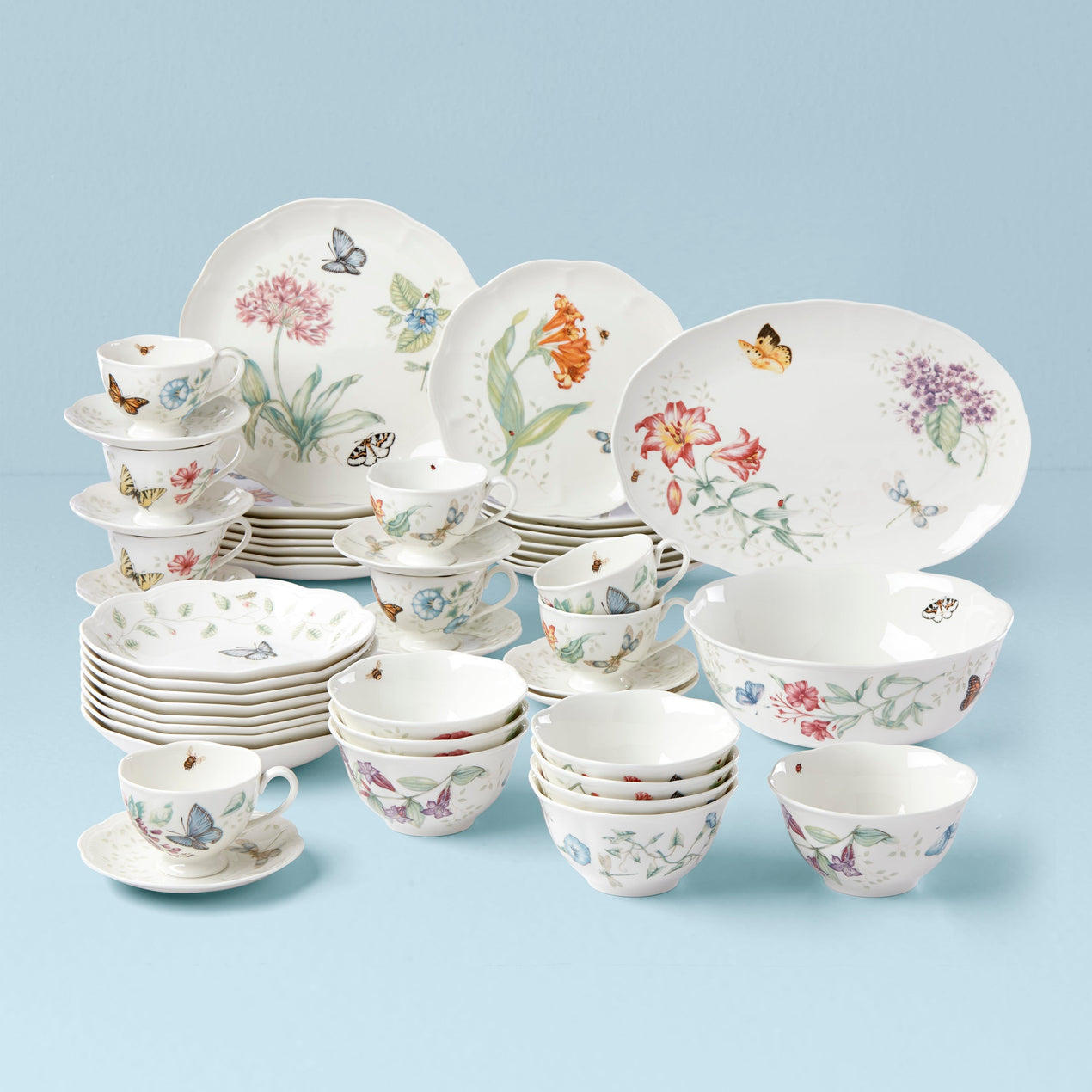 Lenox Butterfly Meadow Lenox White Dinnerware Sets Lenox Butterfly