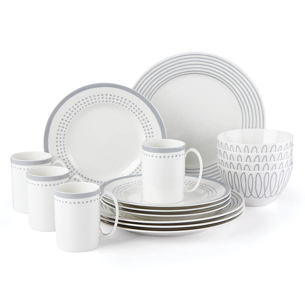 Charlotte Street East Slate 16-Piece Dinnerware Set – Lenox