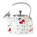 Vintage Cherry Dot Tea Kettle