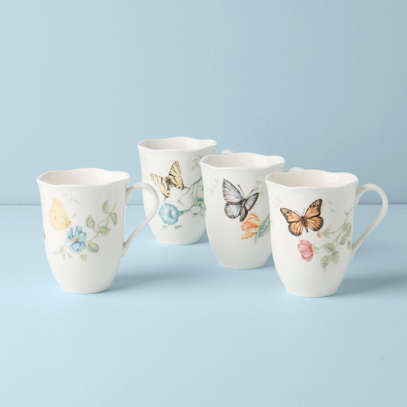 Butterfly Meadow Mugs, Set of 4