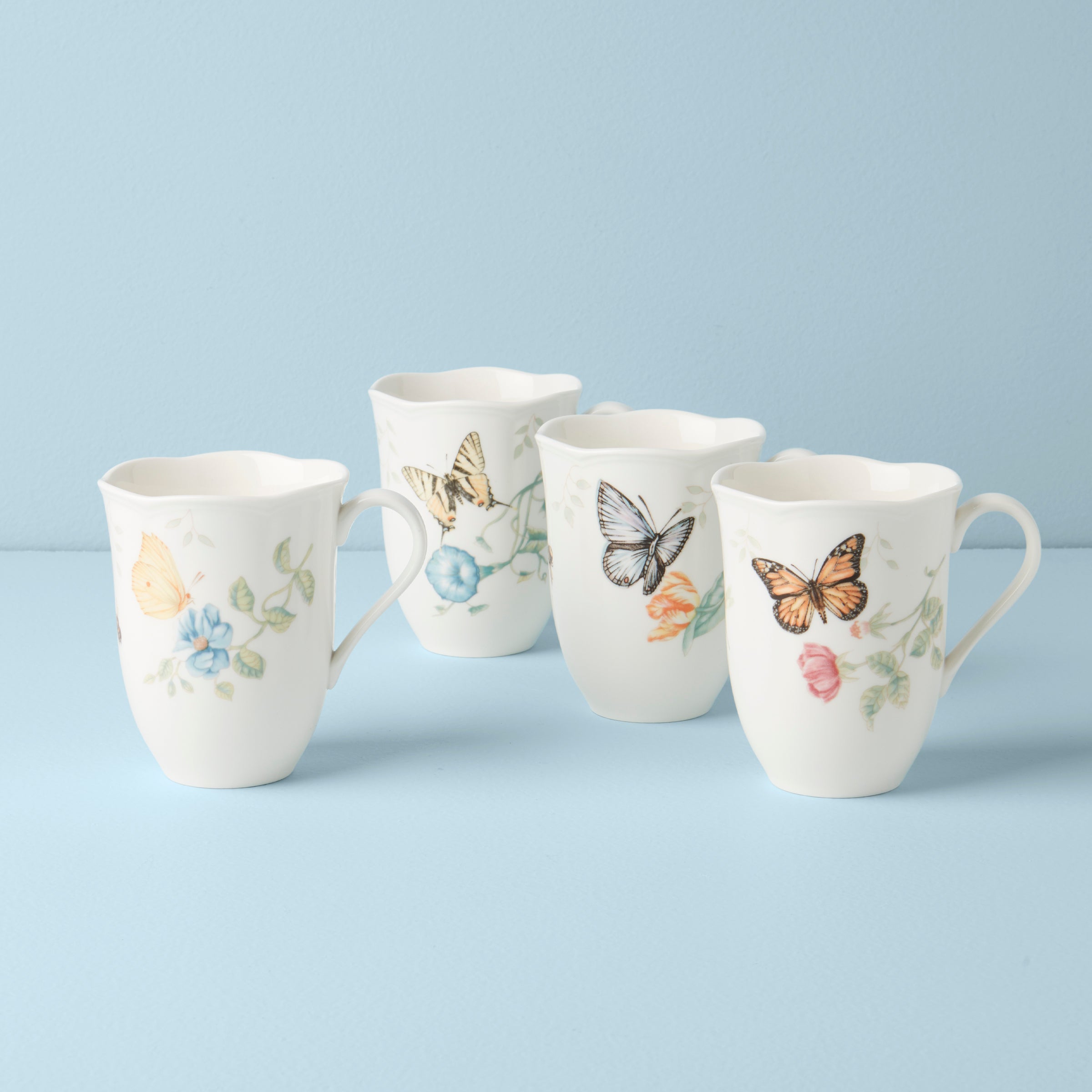 Lenox butterfly meadow mugs set of 4 2025