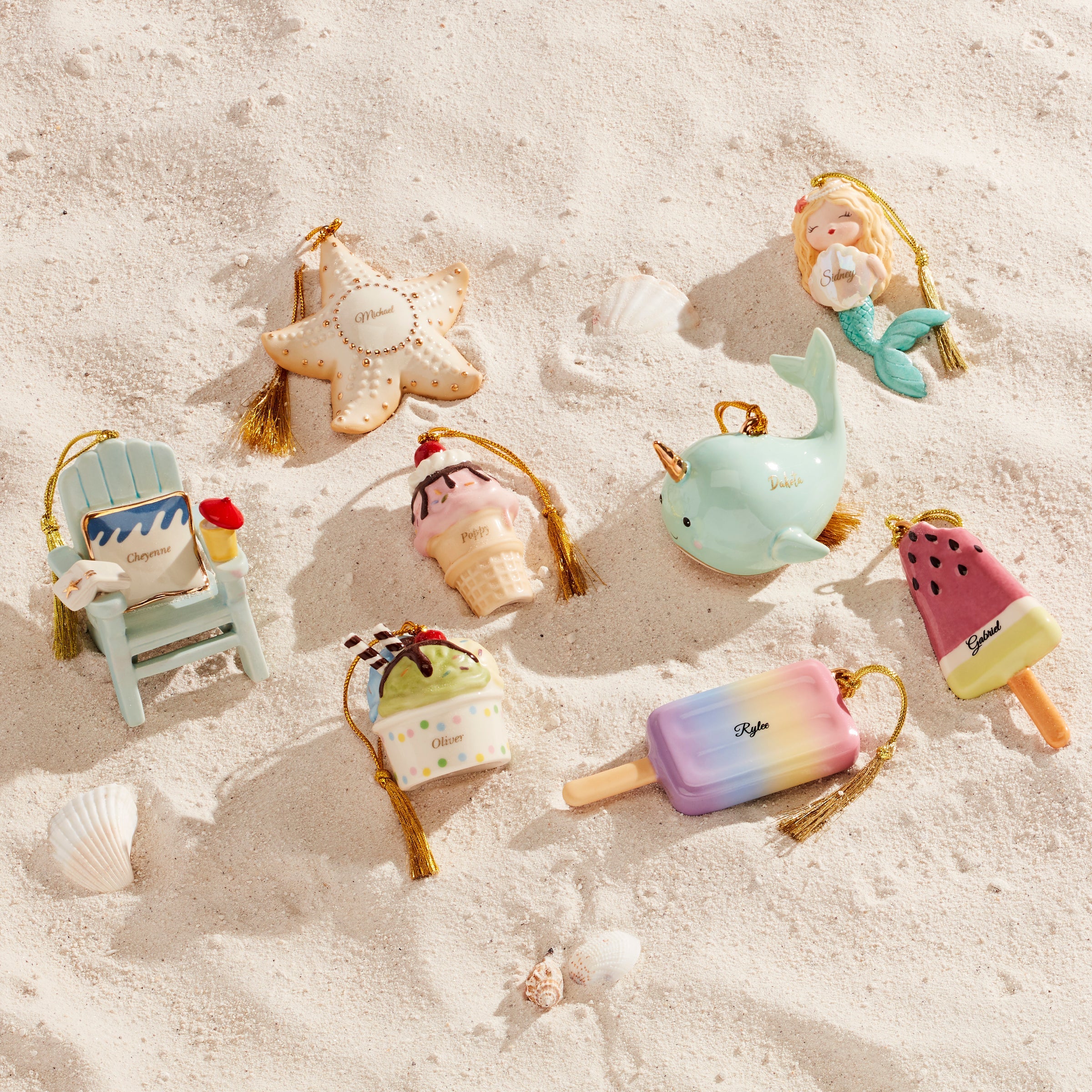 Personalized Ice Cream 2-Piece Ornament Set – Lenox Corporation