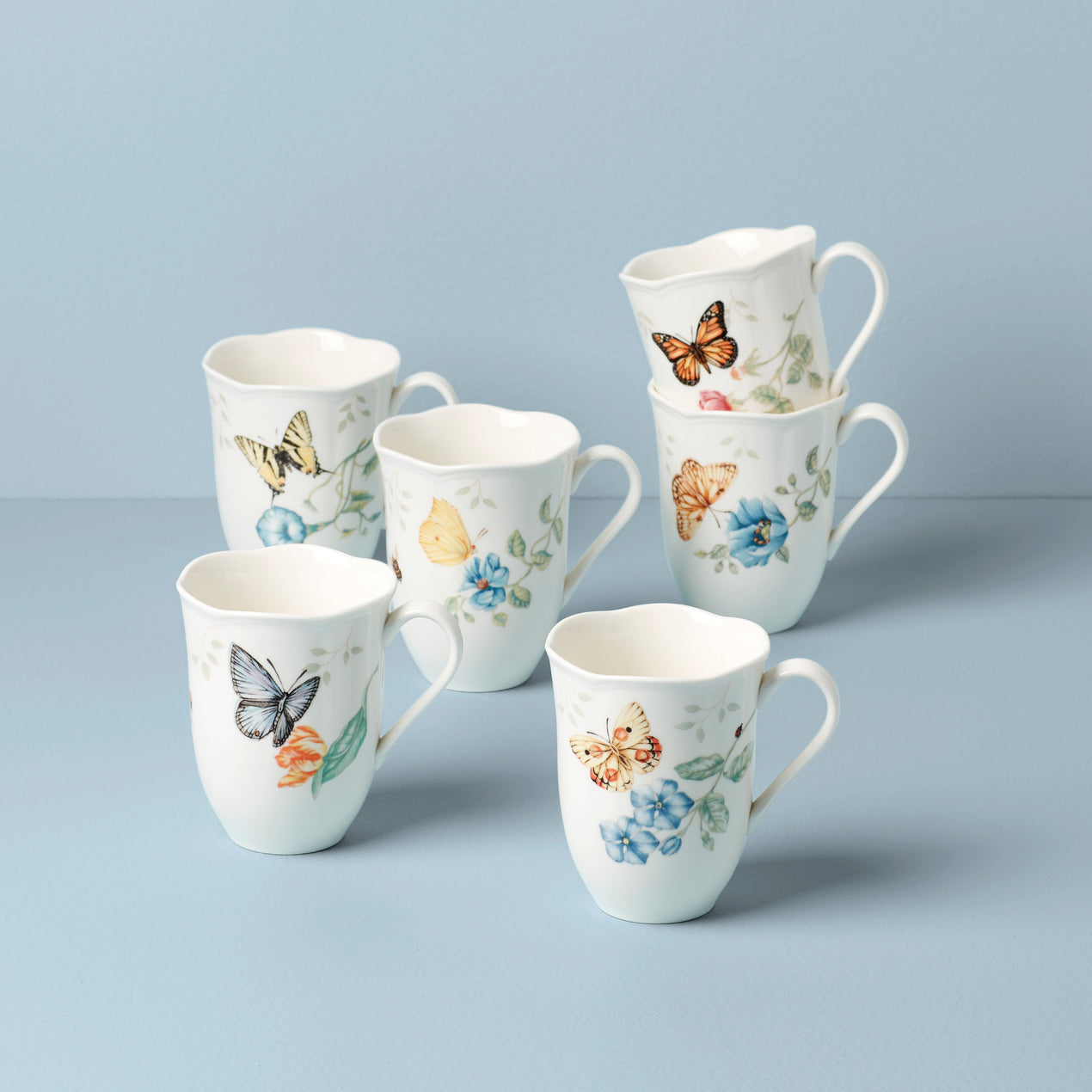 Lenox Butterfly Meadow Mug, Set of 6