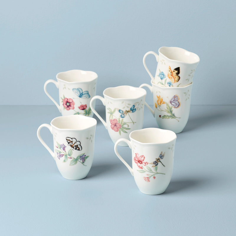 Lenox 892798 Butterfly Meadow 6-Piece Mug Set