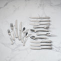 Textured Neutrals 24-Piece Flatware Set